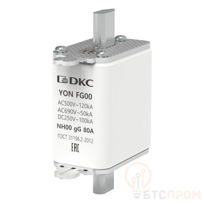 Предохранитель YON ножевого типа FG00 с одинарной индикацией 80А DKC 1FG00-0080 фото в каталоге от BTSprom.by  Предохранитель YON ножевого типа FG00 с одинарной индикацией 80А DKC 1FG00-0080 фото в каталоге от BTSprom.by