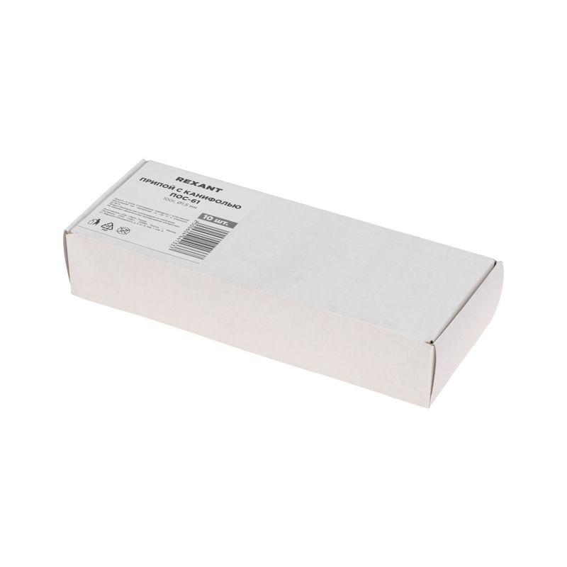  Припой с канифолью ПОС-61 100г d1.5мм (олово 61% свинец 39%) катушка Rexant 09-3172 фото в каталоге от BTSprom.by