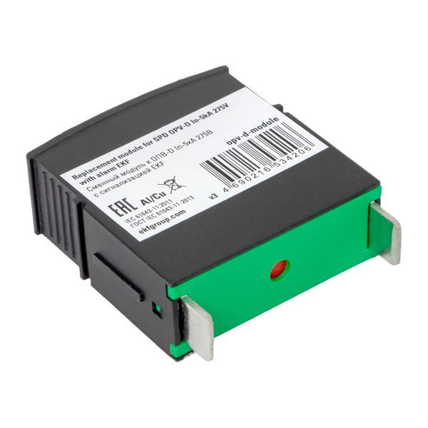  Модуль сменный к ОПВ-D In-5кА 275В с сигн. EKF opv-d-module фото в каталоге от BTSprom.by