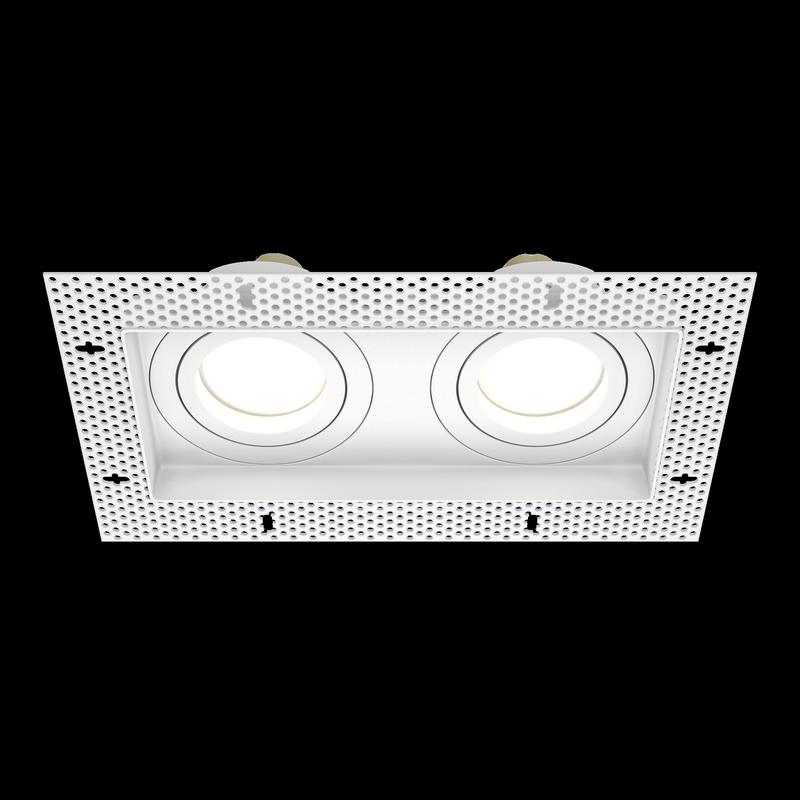  Светильник Atom 2х10Вт GU10 встраив. Maytoni DL003-02-W фото в каталоге от BTSprom.by