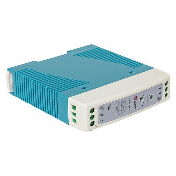  Блок питания на DIN рейку 20Вт Uвх 220В AC m Uвых - 5В DC постоянного тока EKF DR-M-20W-5 фото в каталоге от BTSprom.by