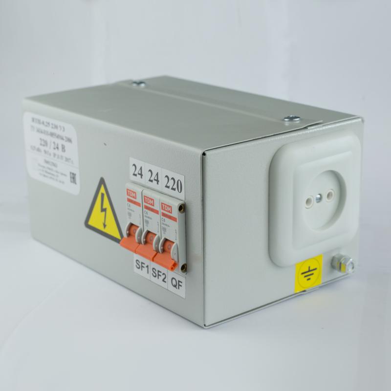 ящик с понижающим трансформатором ятп 0.25 380/36в (2 авт. выкл.) ip30 кострома ос0000002366 от BTSprom.by