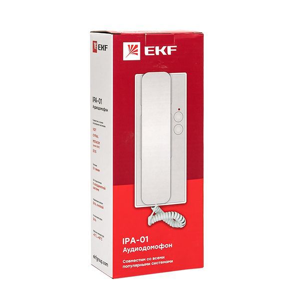  Аудиодомофон (аудиотрубка) IPA-01 бел. 2пр. IP20 EKF int-ipa-01 фото в каталоге от BTSprom.by