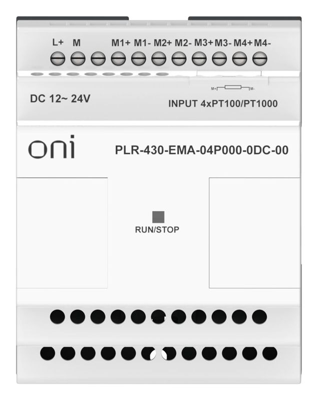  Модуль расширения входов выходов ПЛК 430 4 входа Pt100/Pt1000 24В DC ONI PLR-430-EMA-04P000-0DC-00 фото в каталоге от BTSprom.by