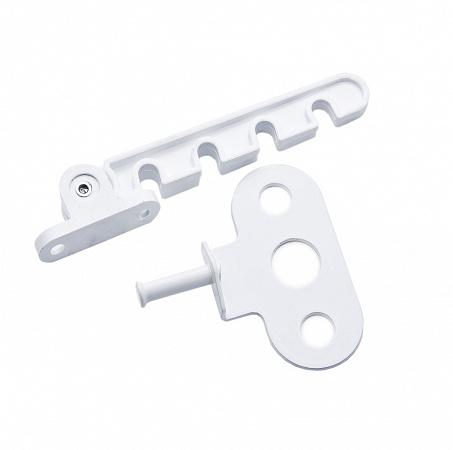 ограничитель открывания 4-позиционный с метал. держателем пластик бел. (уп.1шт) tech-krep/zitar 130856 от BTSprom.by