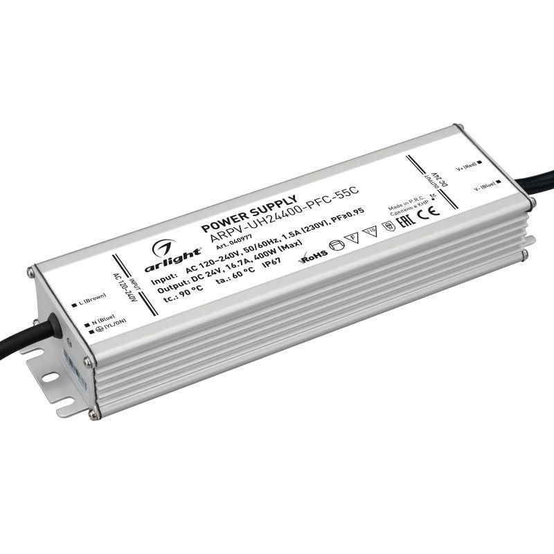 блок питания arpv-uh24400-pfc-55c (24в 16.7а 400вт) (ip67 металл) arlight 040977 от BTSprom.by