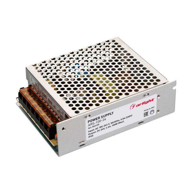 блок питания ars-100-24 24в 4.2а 100вт ip20 сетка 2 года arlight 026123 от BTSprom.by