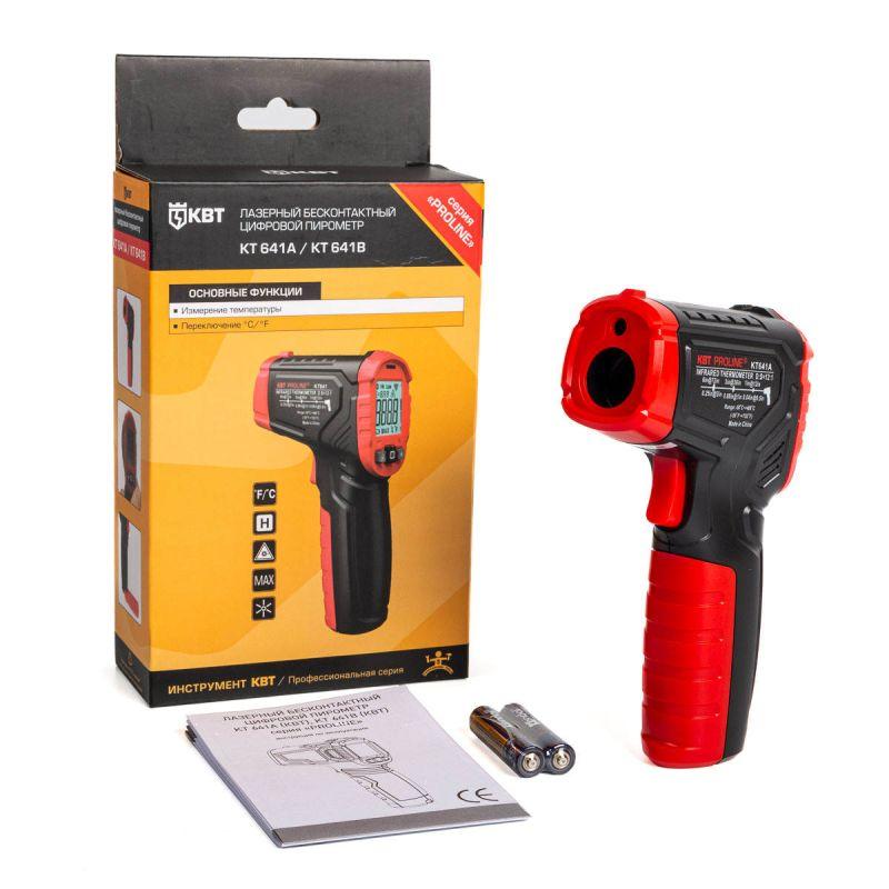  Пирометр бесконтактный цифровой KT 641A PROLINE КВТ 87244 фото в каталоге от BTSprom.by