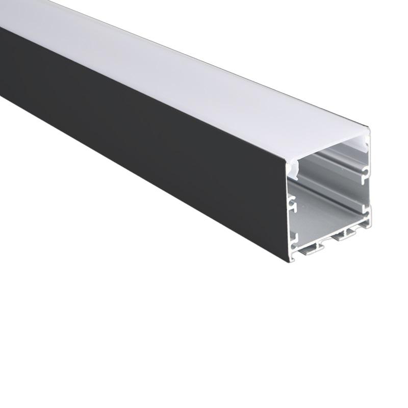  Профиль накладной PAL 3535-BLACK L2000 в комплекте: 2 глухих заглушки; рассеив. матов.; 4 клипсы крепежных анодир. Pro JazzWay 5059054 фото в каталоге от BTSprom.by