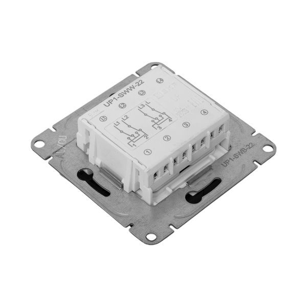  Выключатель перекрестный 2-кл. СП Эпика механизм черн. EKF UP1-SWB-22 фото в каталоге от BTSprom.by