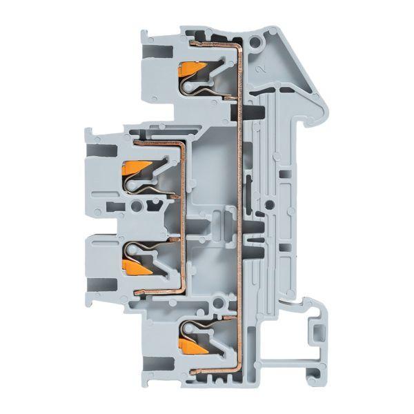  Колодка клеммная пружинная двухуровневая 2.5 Push-in сер. EKF PIT-2.5-double фото в каталоге от BTSprom.by