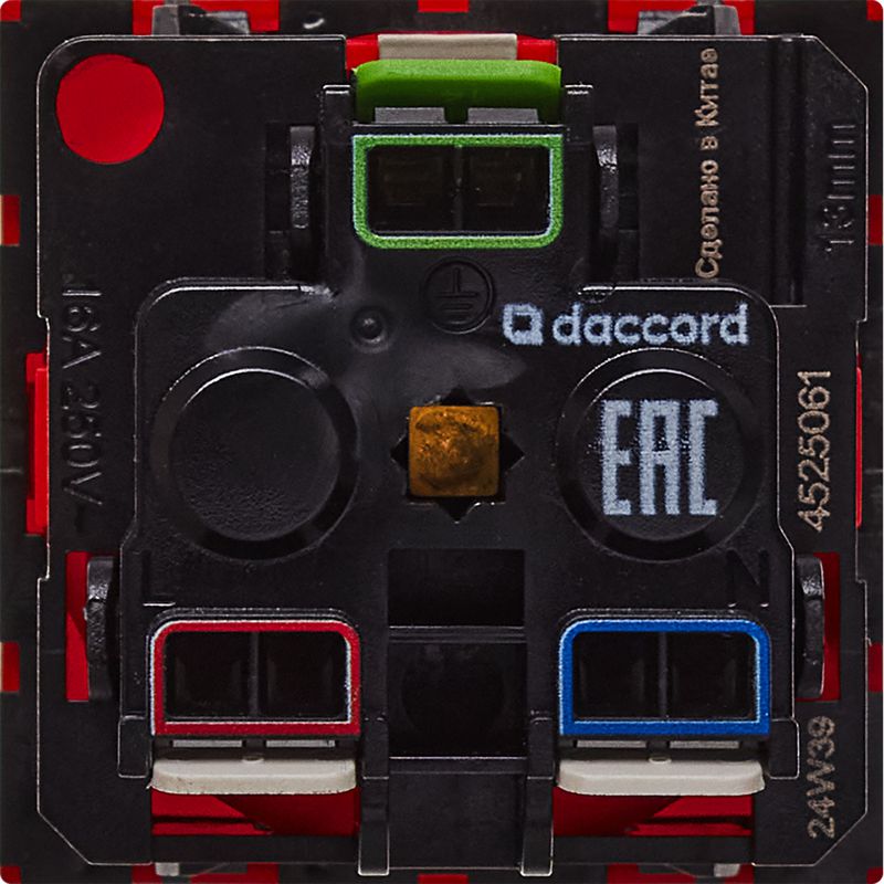  Розетка 2мод. 16А 250В 90град. с заземл. защ. шторки безвинт. зажимы и блокировкой красн. ИЭК Leg 4525061 фото в каталоге от BTSprom.by