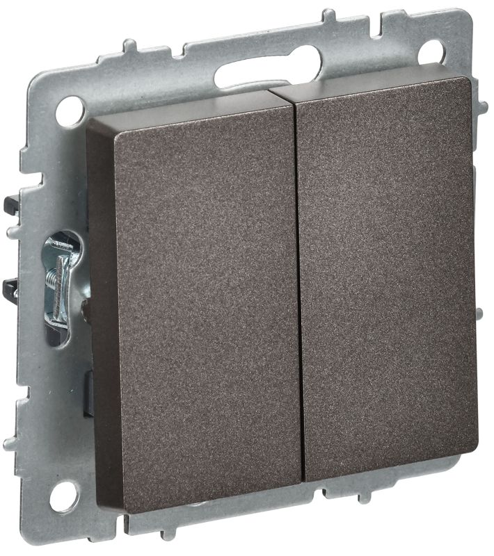 выключатель перекрестный 2-кл. сп brite вс10-2-3-бртб 10а механизм бронза iek br-v23-0-10-k45 от BTSprom.by