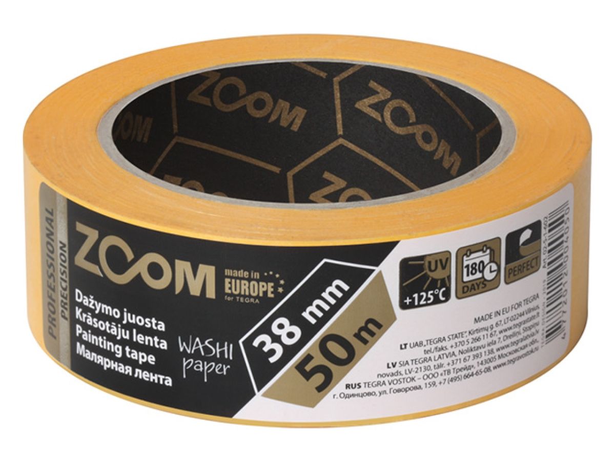 лента малярная профессиональная 38ммх50м  precision.zoom (оранжевая) 02-5-1-602 от BTSprom.by