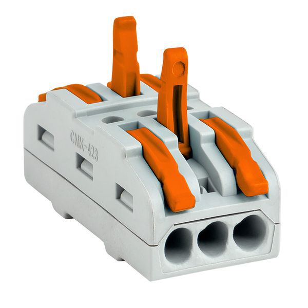  Клемма строительно-монтажная СМК проходная 222-423 3п 0.08-4кв.мм (уп.25шт) PROxima EKF plc-smk-423 фото в каталоге от BTSprom.by