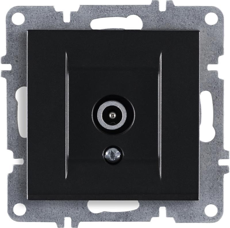 розетка телевизионная оконечная tv 1вых. сп 1мод. lavin/karen с экраном механизм черн. arvia 50 07 2000 273 от BTSprom.by