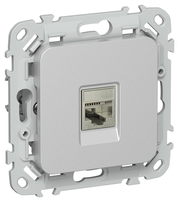 розетка компьютерная сп flite рк5е-1-1-фла rj45 кат.5e stp механизм алюм. iek fi-k11-1-k47 от BTSprom.by