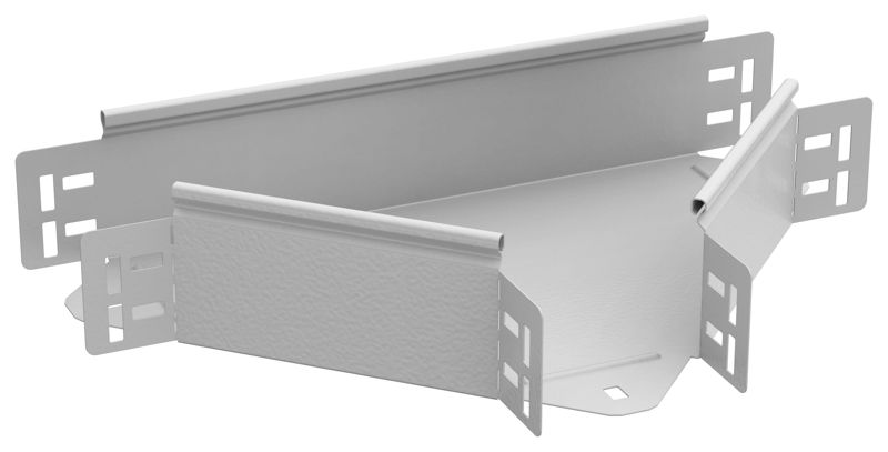 Ответвитель для лотка Т-образ. 100х100 0.8мм RAL 9016 ESCA 5 IEK ES5-RT-100-100-08-RGA от BTSprom.by