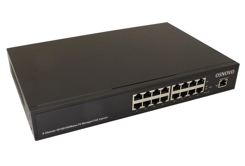 инжектор управляемый poe midspan-8/150rgm gigabit ethernet на 8 портов osnovo 11492 от BTSprom.by