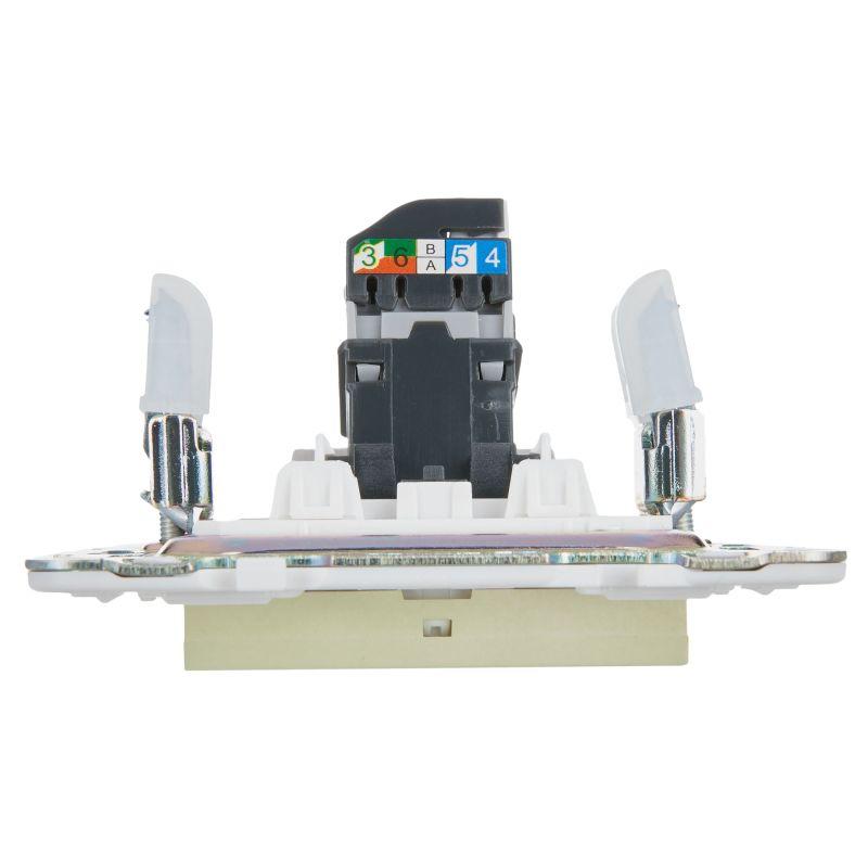  Розетка компьютерная RJ45 кат.5E SKANDY SK-K01G мятный IEK SK-K10-1-K06 фото в каталоге от BTSprom.by