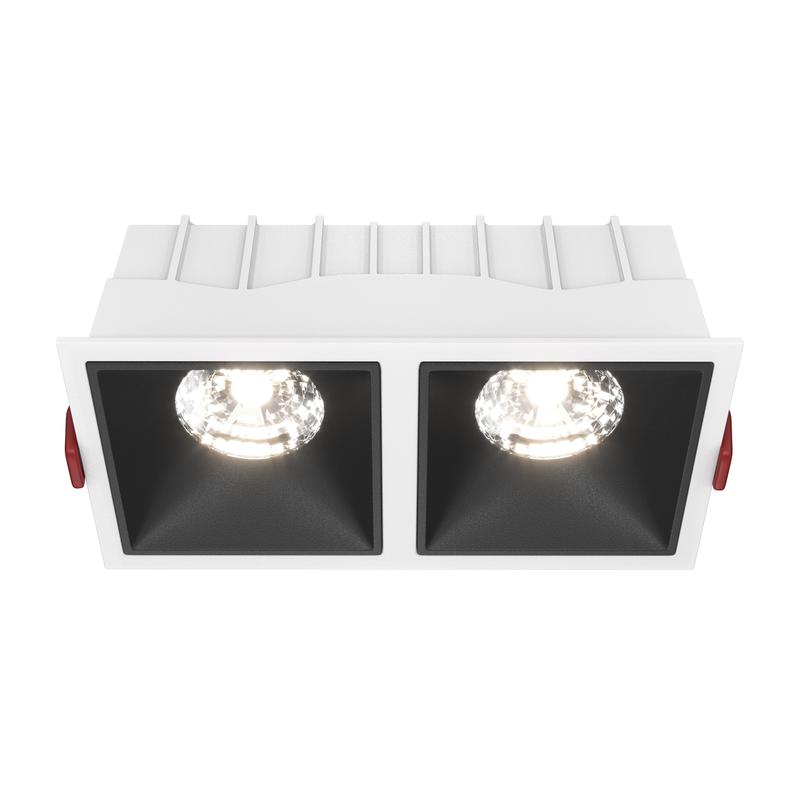 светильник alfa led 2х15вт 4000к 36град. dim triac встраив. maytoni dl043-02-15w4k-d-sq-wb от BTSprom.by
