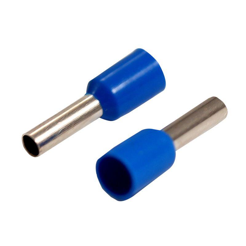  Наконечник штыревой втулочный изол. (НШВИ F-8мм) 2.5кв.мм (СЕ025008 blue) син. (уп.100шт) Rexant 08-0815 фото в каталоге от BTSprom.by
