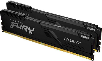память оперативная kf432c16bb1k2/32 32gb 3200mhz ddr4 cl16 dimm (kit of 2) 1gx8 fury beast black kingston 1000632795 от BTSprom.by