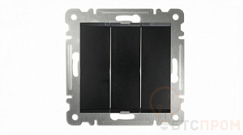 выключатель 3-кл сп 10а ip20 250в механизм черн. makel 57054091 от BTSprom.by