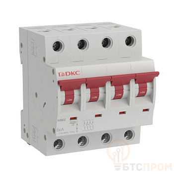 выключатель автоматический модульный 4п d 25а 4.5ка yon макс (yon max) mb63 yon mb63s-4pd25 от BTSprom.by