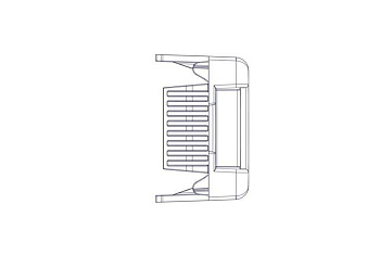 заглушка excelente 1u 19дюйм пластик. (уп.10шт) se et8136 от BTSprom.by