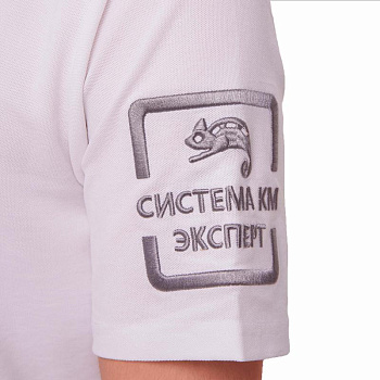рубашка поло с логотипом система км polo-km-xs-white размер xs бел. км lo50102 от BTSprom.by