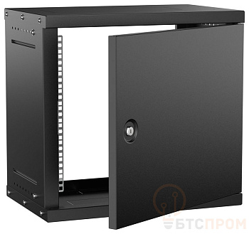 шкаф настенный 9u 550х350мм дверь метал. черн. generica lwe5-09u53-mf-g от BTSprom.by