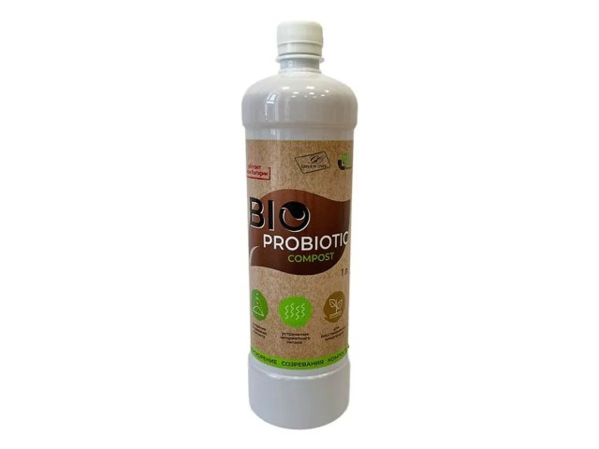 препарат микробиологический bio-probiotic compost 1 л (ускоряет компостирование, эффективен для очистки дачных, биотуалетов, выгребных ям и септиков) 4810699000023 от BTSprom.by