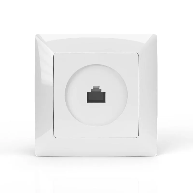  Розетка компьютерная 1-м СП AVA в сборе бел. TOKOV LIGHT TKL-AV-RC1-C01 фото в каталоге от BTSprom.by