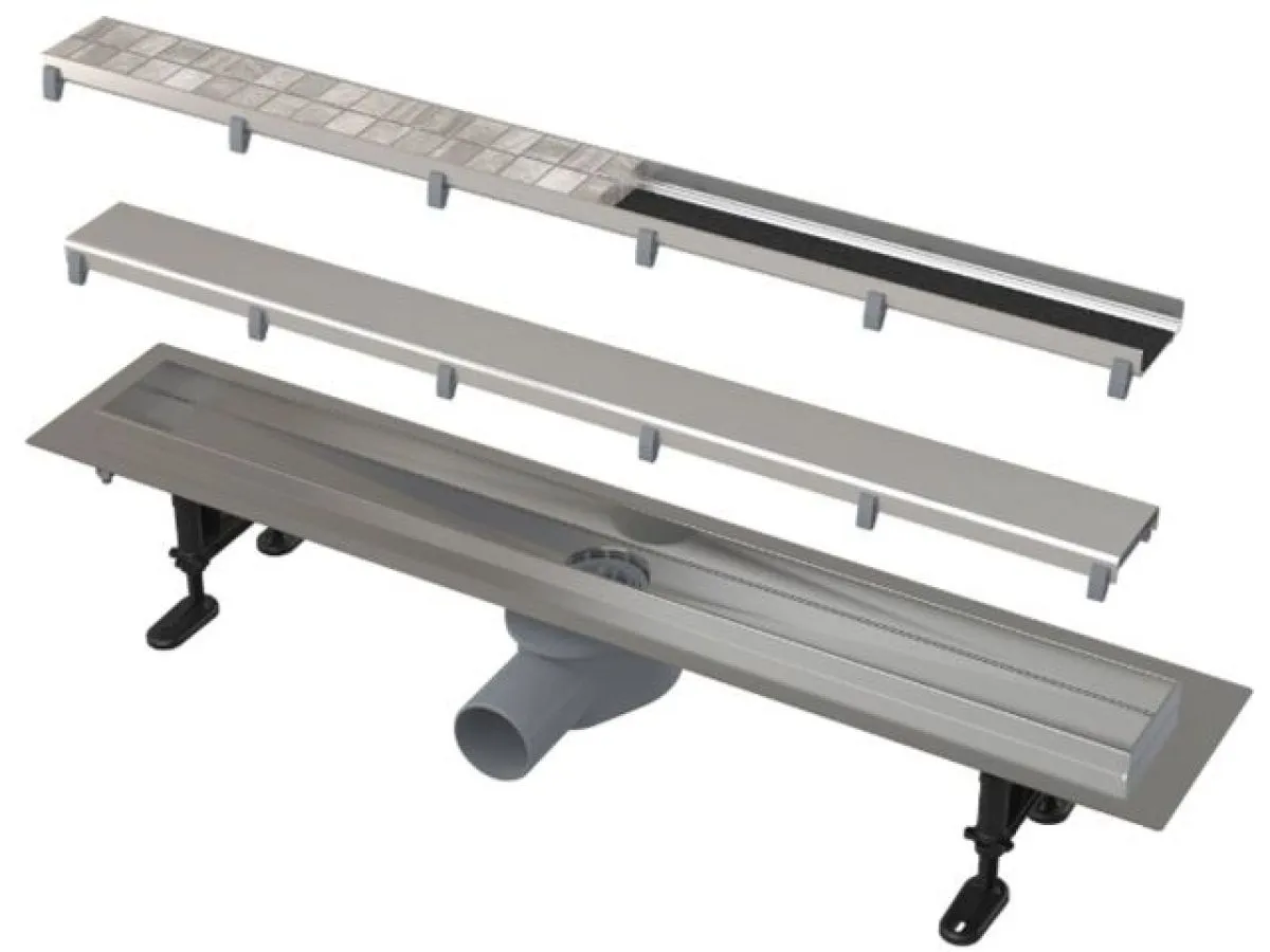 водоотводящий желоб с двойной решеткой 650, alcaplast apz13-double-650 от BTSprom.by