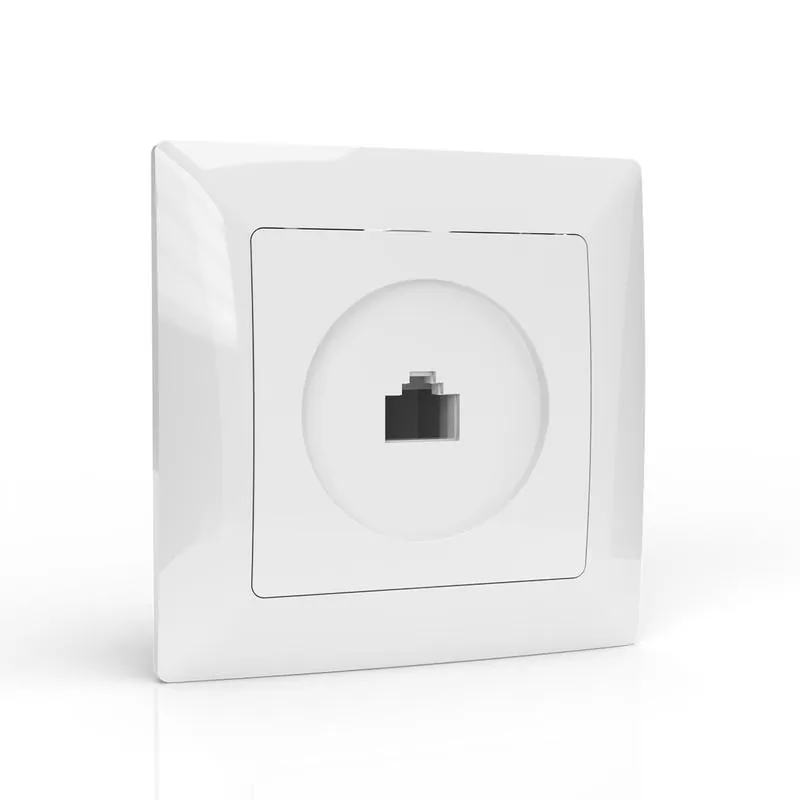  Розетка компьютерная 1-м СП AVA в сборе бел. TOKOV LIGHT TKL-AV-RC1-C01 фото в каталоге от BTSprom.by