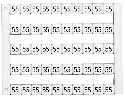 маркировка горизонтальная dy5 (7) 1 пластина - 50шт (уп.500шт) klemsan 505007 от BTSprom.by