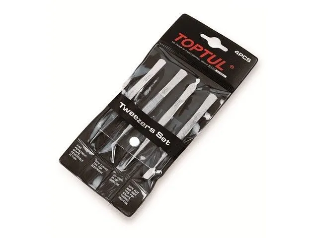 набор пинцетов 4пр. toptul jgaa0401 от BTSprom.by